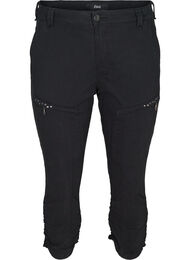 Nauwsluitende Nille capri jeans, Black
