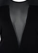 Nauwsluitende bodystocking met mesh, Black, Packshot image number 2