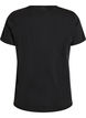 T-shirt met hondenprint en gewassen look, Grijs, Packshot image number 1