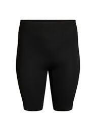 Lange, lichte shapewear korte broek, Zwart