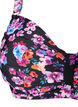 Bikinitop met beugel en patroon, Paars, Packshot image number 2