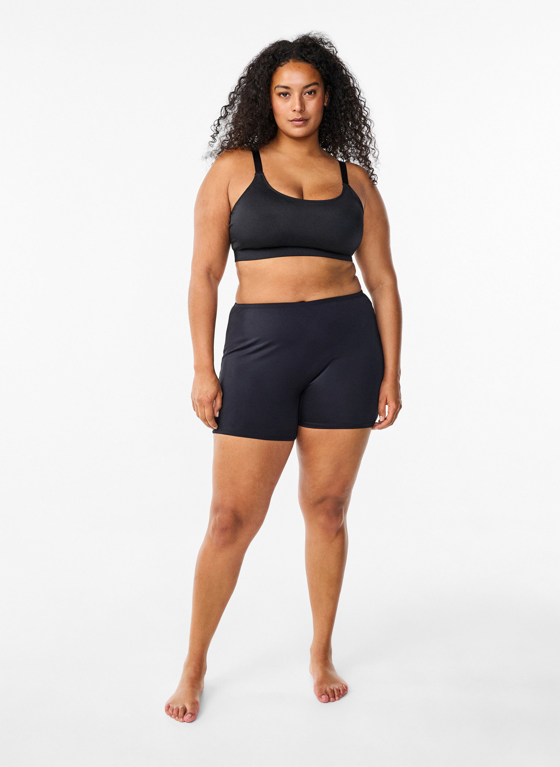 Zizzi Bikinibroekje, Zwart, Model image number 1