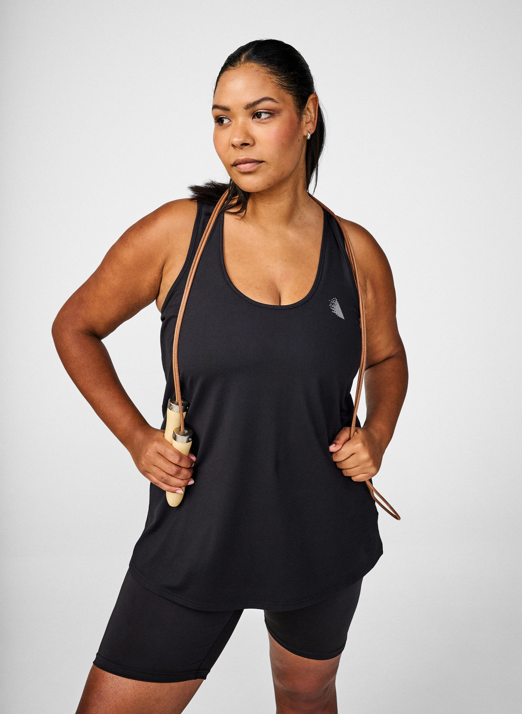 Sporttop met kruisband op de rug