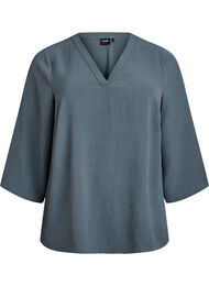 Blouse met 3/4 mouwen, Groen
