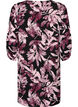 Korte viscose jurk met bloemenprint en 3/4 mouwen, Zwart, Packshot image number 1