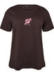 T-shirt met print, Bruin, Packshot image number 0