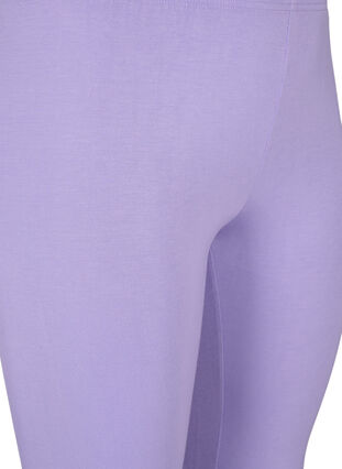 Basic 3/4 legging in viscose, Violet Tulip, Packshot image number 2