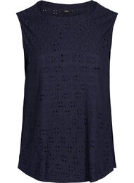 Top met borduursel anglaise, Night Sky
