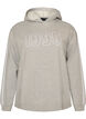Hoodie met geborduurd motief, Grijs, Packshot image number 0