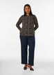 Blouse met lange mouwen, Zwart, Model image number 1