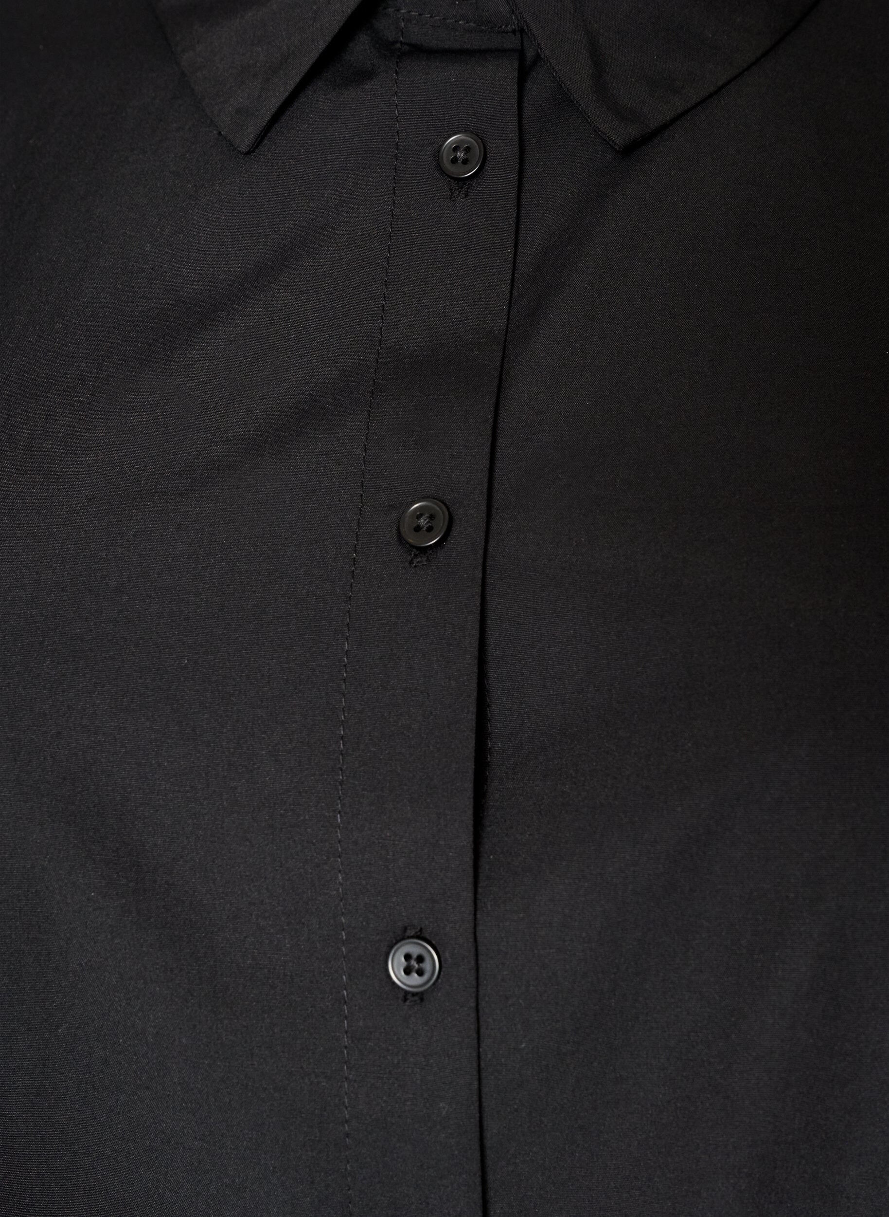 ZizziLosse blouse met een brede kanten rand, Zwart, Packshot image number 2
