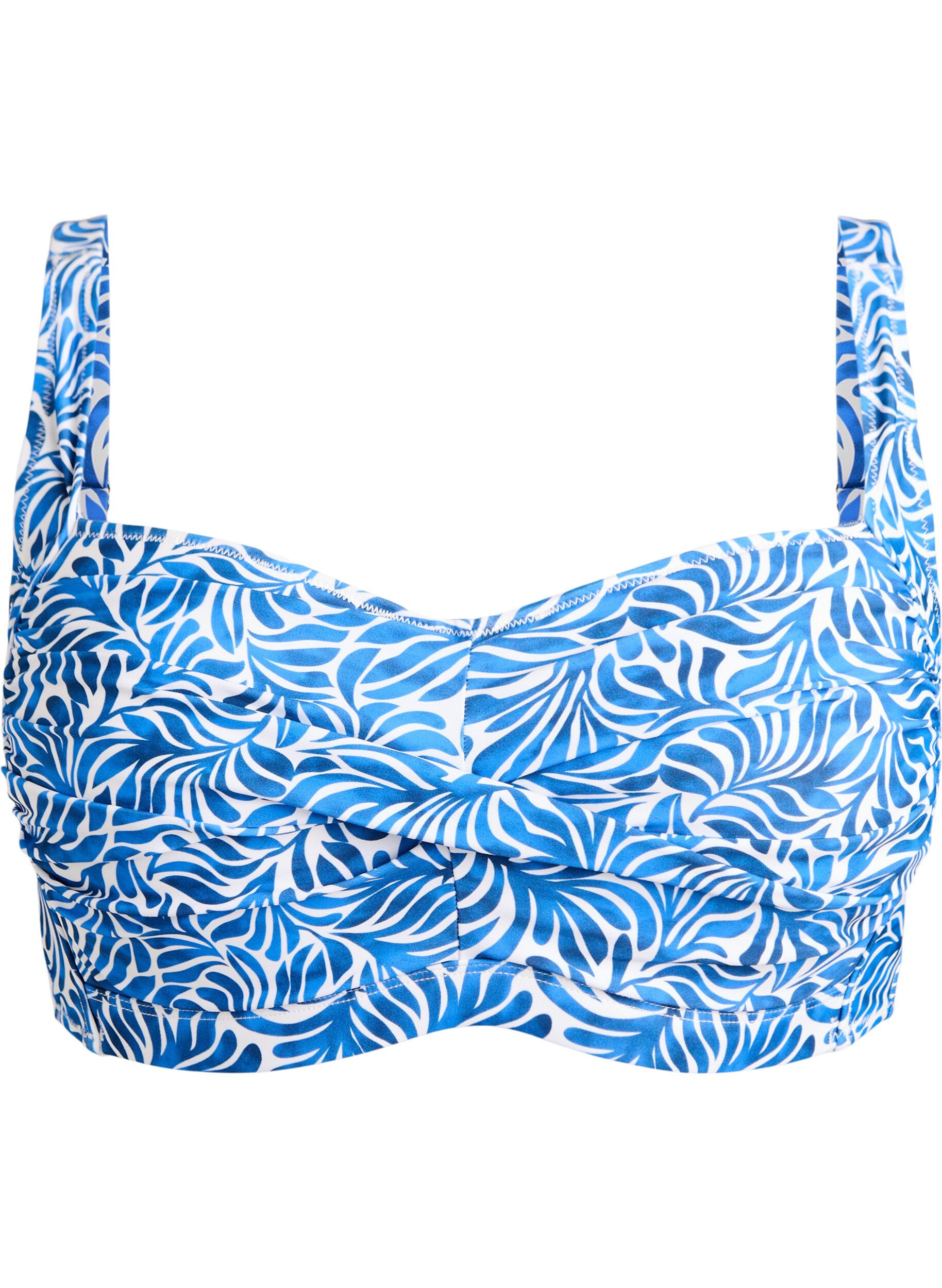 Gewatteerde bikinitop met print