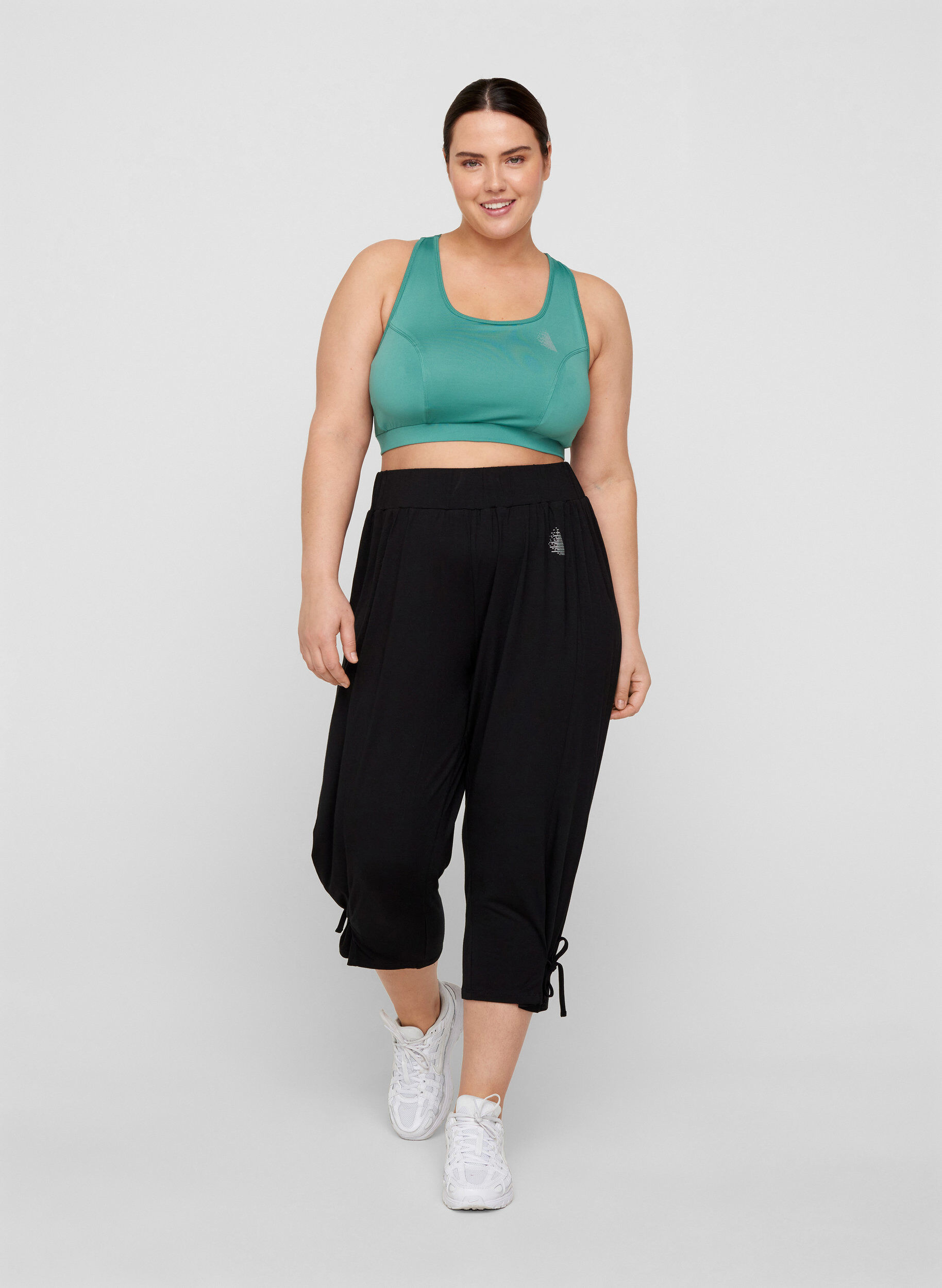 Zizzi Sporttop met detail op de rug, Deep Sea, Model image number 2