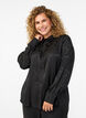 Shirt met ton-sur-ton paisleypatroon, Zwart, Model image number 0