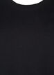 Gebreide blouse met ronde hals, Zwart, Packshot image number 2