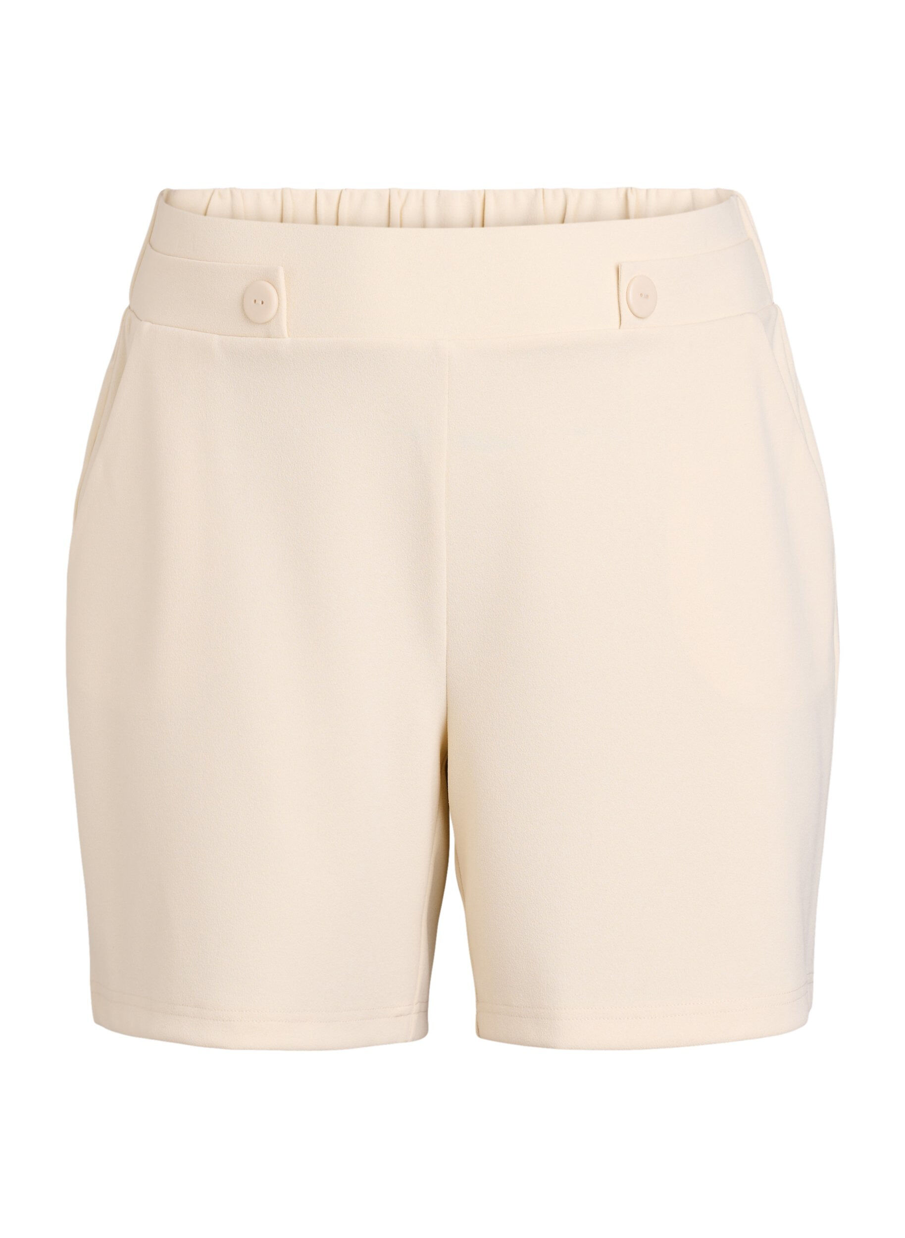 ZizziKorte broek met zakken en losse pasvorm, Beige, Packshot image number 0