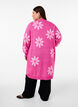 Lange cardigan met bloemen breisel, Raspberry Rose Comb, Model image number 1