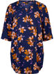 Gebloemde tuniek met 3/4 mouwen, Peacoat Flower AOP, Packshot image number 0