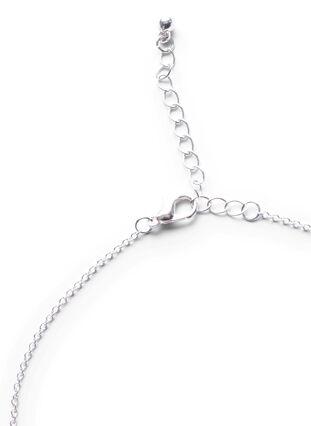 Zilverkleurige halsketting met hanger, Silver, Packshot image number 2