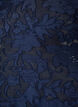 Doorschijnende blouse met bloemenstructuur en lange mouwen, Blauw, Packshot image number 2