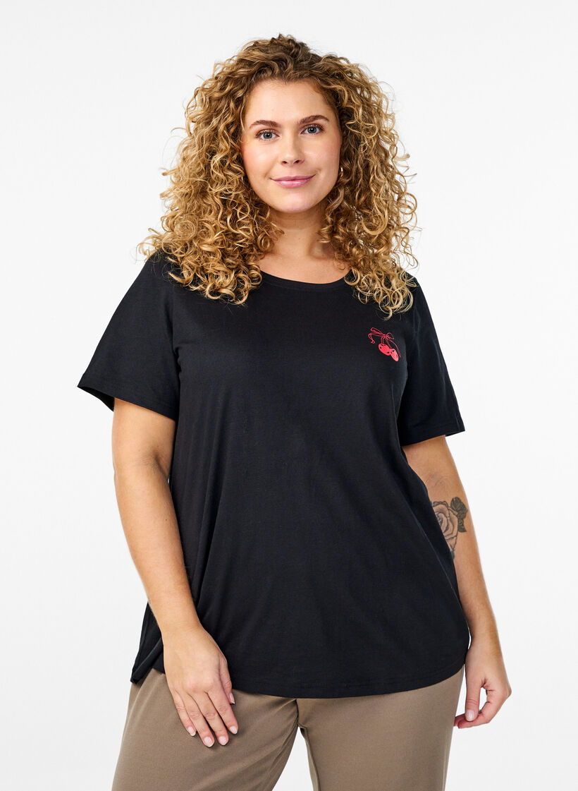 FLASH - T-shirt met motief, Zwart, Model image number 0