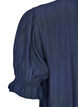Blouse in een gekreukelde viscosemix met een V-hals, Blauw, Packshot image number 3