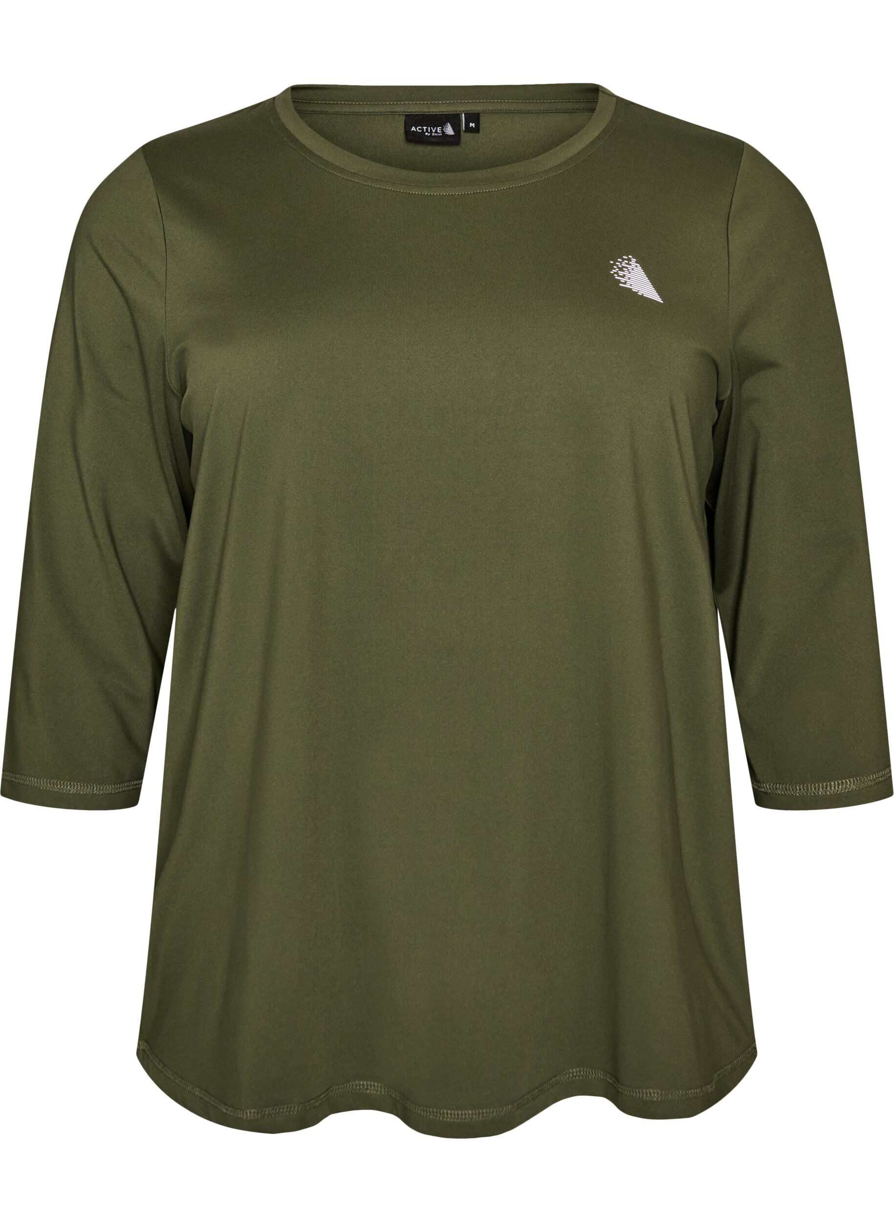 ZizziSporttop met 3/4 mouwen, Groen, Packshot image number 0