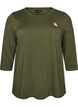 Sporttop met 3/4 mouwen, Groen, Packshot image number 0