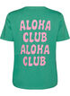 T-shirt van biologisch katoen met print op de rug, Groen, Packshot image number 1