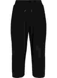 Cropped culotte sportbroek, Black