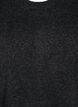 Gebreide jurk met splitten, Dark Grey Melange, Packshot image number 2