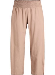 Smock broek met linnen, Bruin