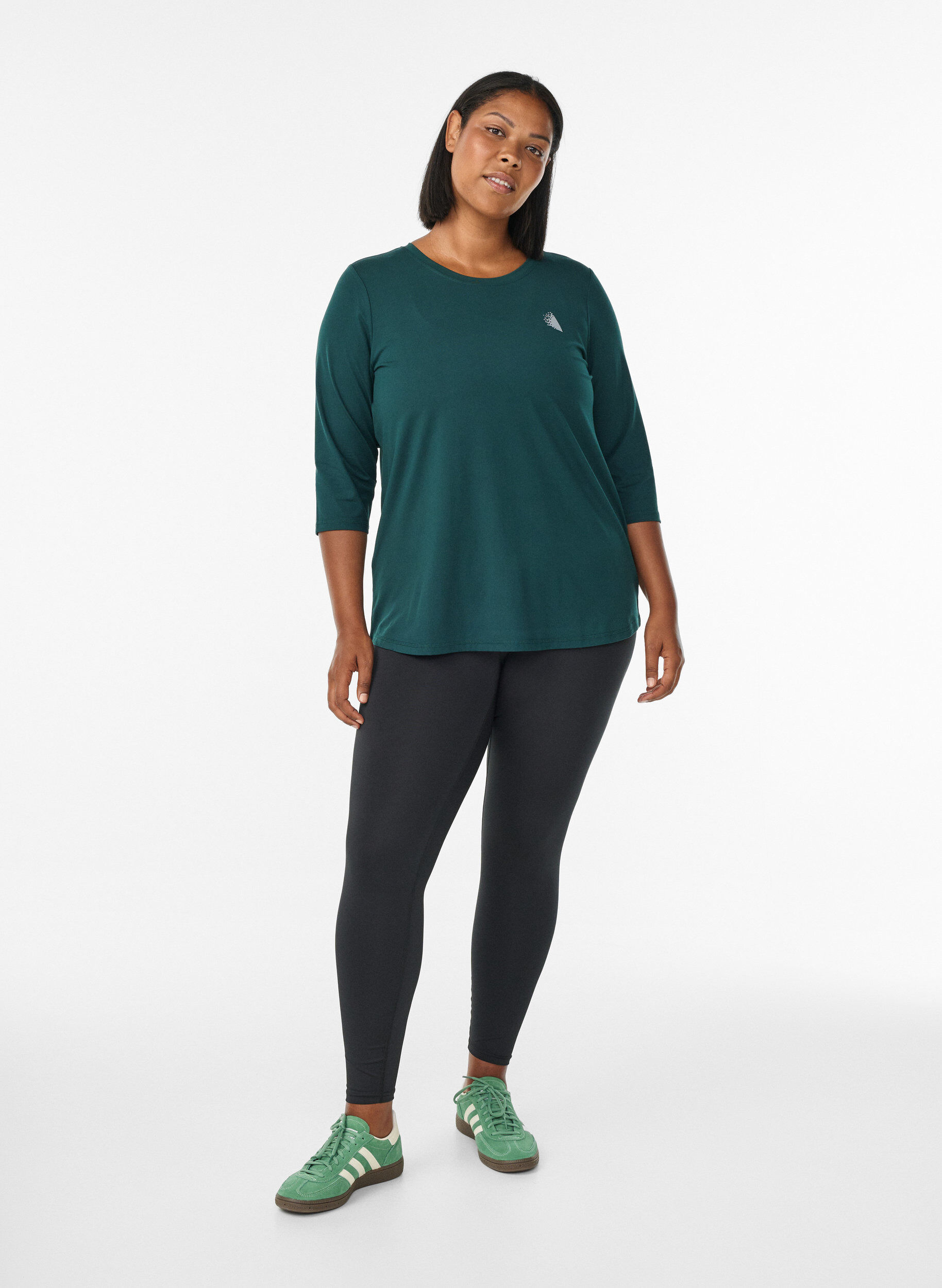 ZizziTraining blouse met 3/4 mouwen, Groen, Model image number 1