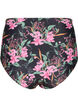 Bikinibroekje met extra hoge taille en print, Roze, Packshot image number 1