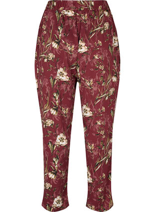 Pyjama broeken met print, Cabernet Flower Pr., Packshot image number 1