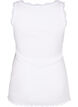 Top met kant, Wit, Packshot image number 1