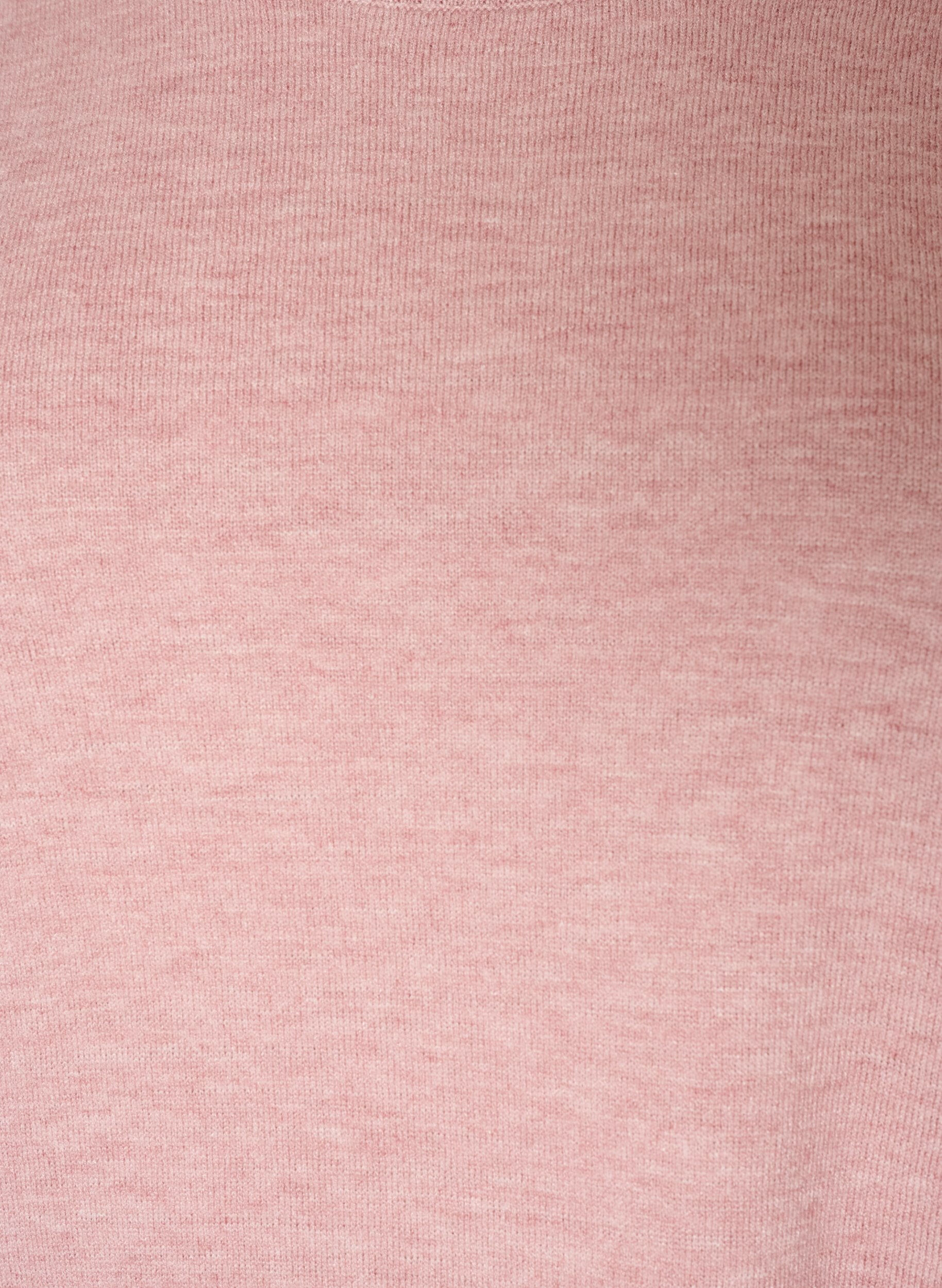 ZizziGebreide blouse met ronde hals, Roze, Packshot image number 2