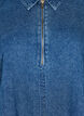 Korte denimjurk met ritssluiting en 3/4 mouwen, Blauw, Packshot image number 2