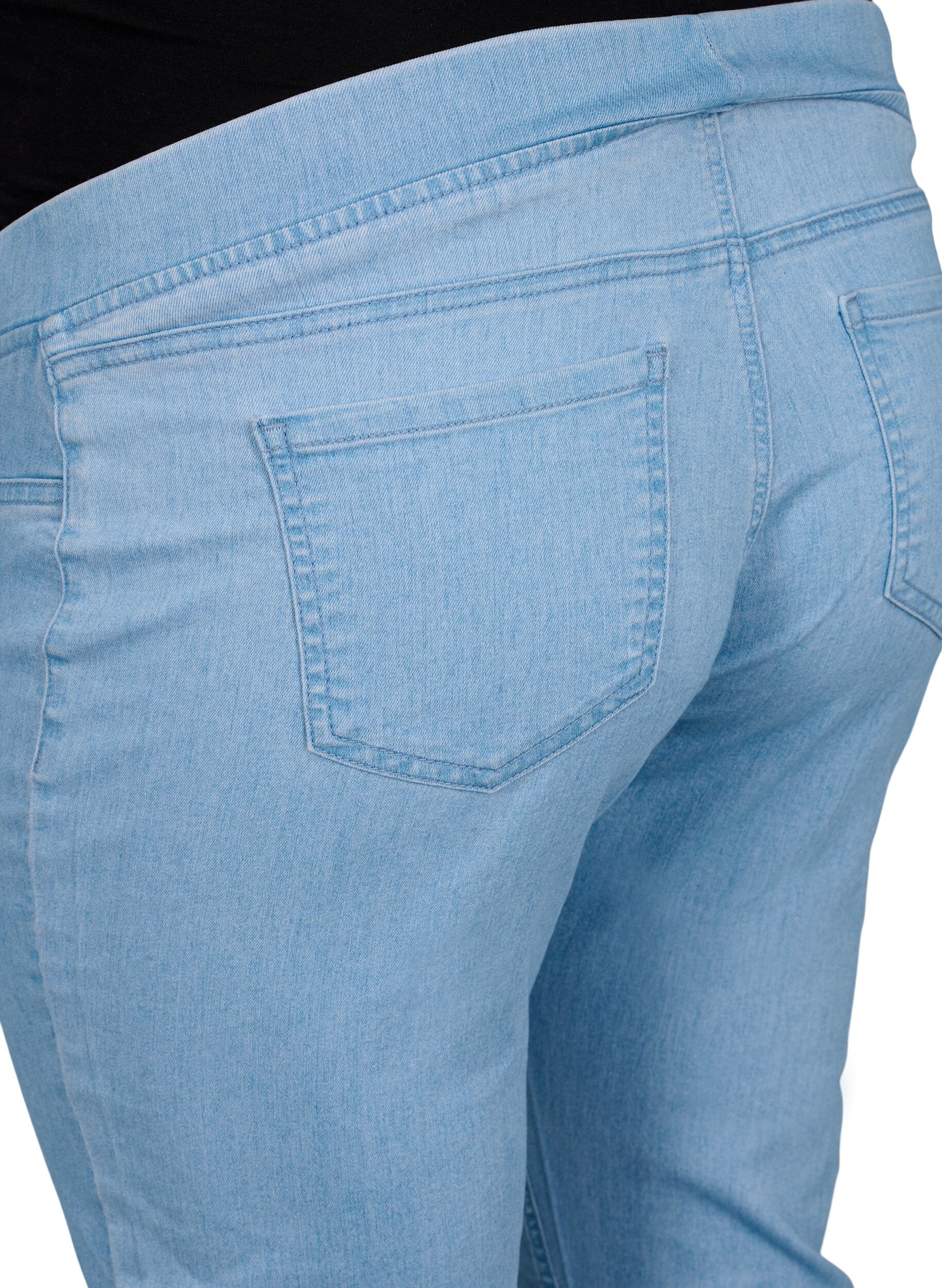 Zizzi Zwangerschapsjeggings met achterzakken, Blauw, Packshot image number 3