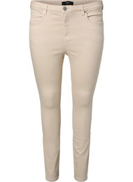 Super slim fit Amy jeans met hoge taille, Oatmeal
