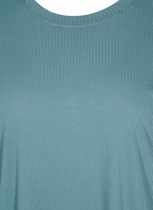 T-shirt met korte mouwen in ribstof, Goblin Blue, Packshot image number 2