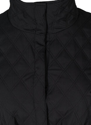 Gewatteerde jas met striksluiting, Black, Packshot image number 2