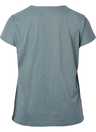 Katoenen t-shirt met bladprint, Balsam Green Leaf, Packshot image number 1