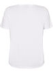 T-shirt met motief, Wit, Packshot image number 1