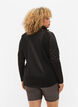 Sportief vest met rits en hoge hals, Black, Model image number 1
