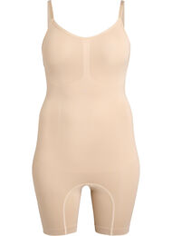 Shapewear body met opening aan de onderkant, Beige