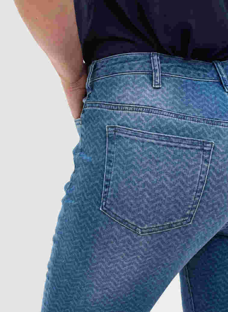 Amy jeans met hoge taille en print, Ethnic Pri, Model image number 2