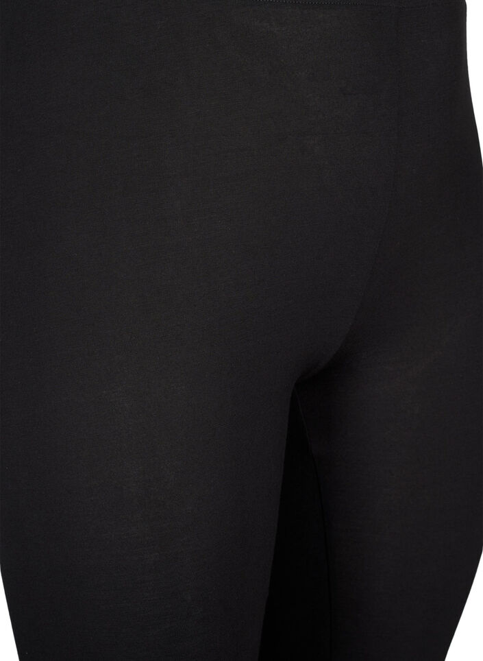 3/4 legging in viscose met strik, Black, Packshot image number 2