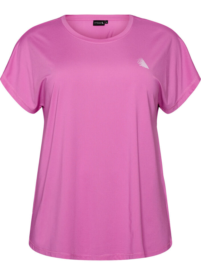 Effen gekleurd trainingsshirt, Paars, Packshot image number 0