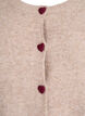 Cardigan met hartvormige knopen, Beige, Packshot image number 2